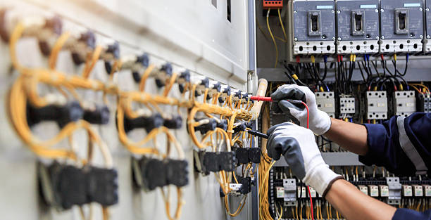 Professional Electrician technician working in Orleans, IN